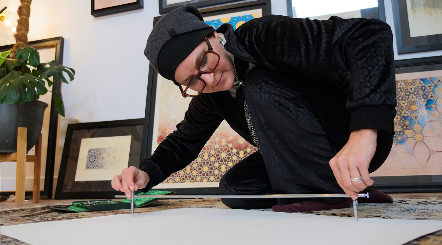 Gillian Turnham working